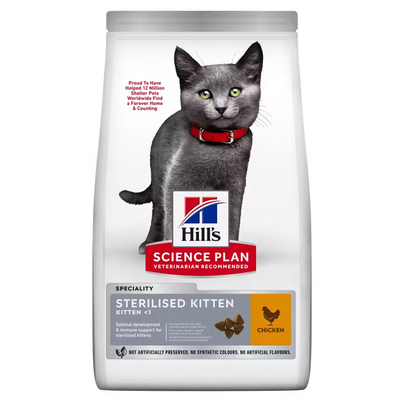 Hills Hrana uscata pisici Hill's Science Plan Feline Kitten Sterilised Chicken 1.5 kg