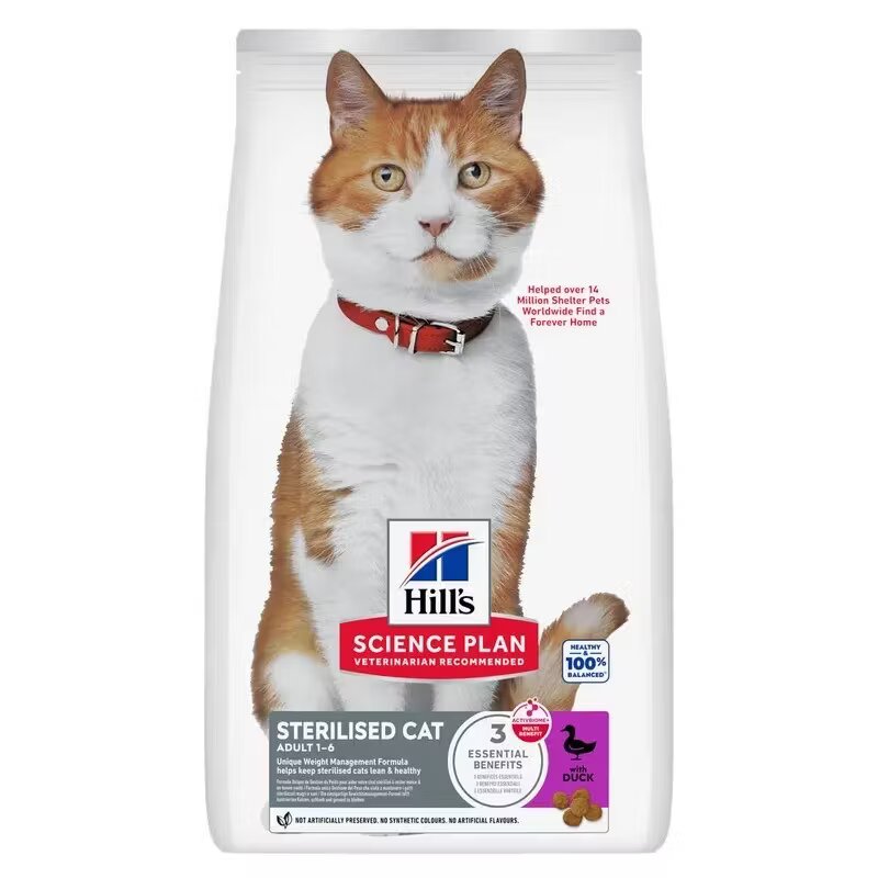 Hills Hrana uscata pisici Hill's Science Plan Feline Sterilised Adult 1-6 ani Duck 3 kg