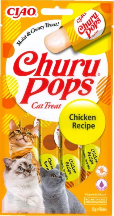Inaba Churu Pops Recompensa Suculenta cu Pui 15 g x 4 buc