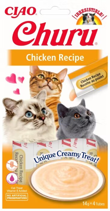 Inaba Churu Recompensa Cremoasa cu Pui 14 g x 4 buc