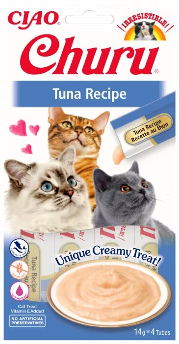 Inaba Churu Recompensa Cremoasa cu Ton 14 g x 4 buc