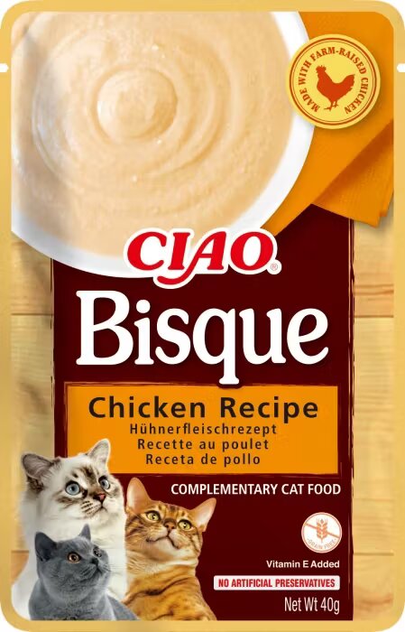 Inaba Ciao Bisque pentru Pisici cu Pui 40 g