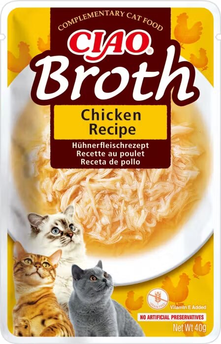 Inaba Ciao Broth pentru Pisici cu Pui 40 g