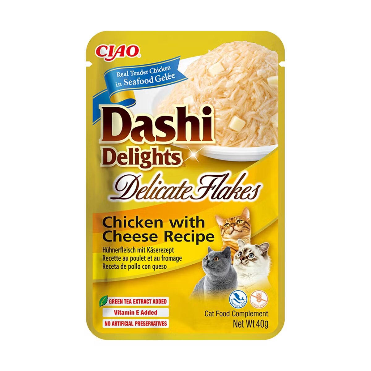 Inaba Ciao Dashi Delights Delicate Flakes Pui si Branza 40 g