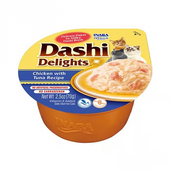 Inaba Ciao Dashi pentru pisici cu Pui si Ton 70 g