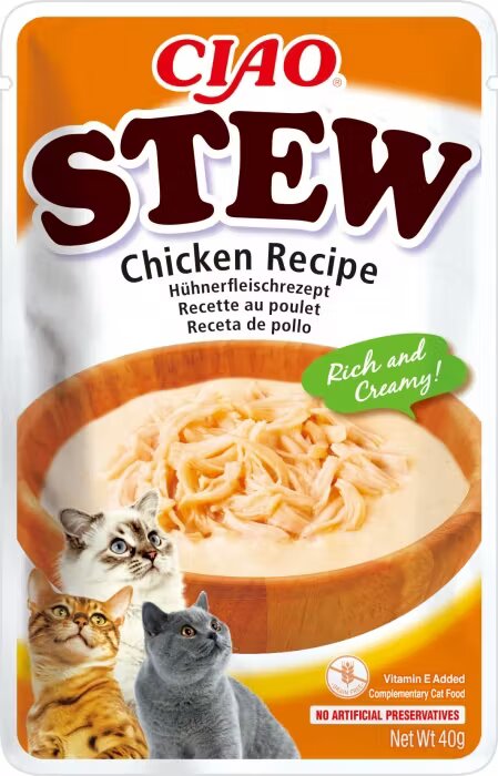 Inaba Ciao Stew pentru Pisici cu Pui 40 g