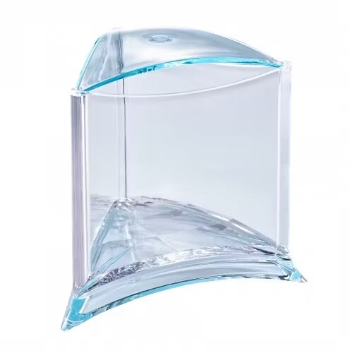 ISTA Acvariu acrilic betta triunghiular albastru 1L - Stylish Display Case Blue