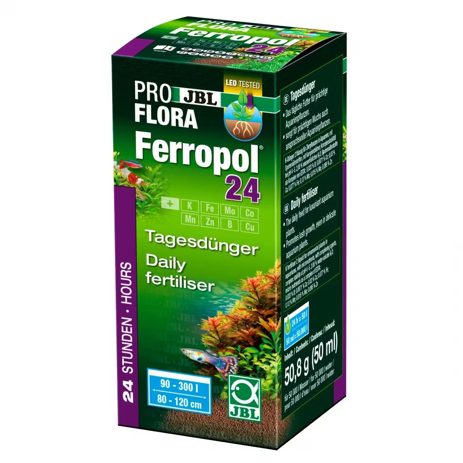 JBL Fertilizant lichid Ferropol 24 50 ml pentru 50000 l