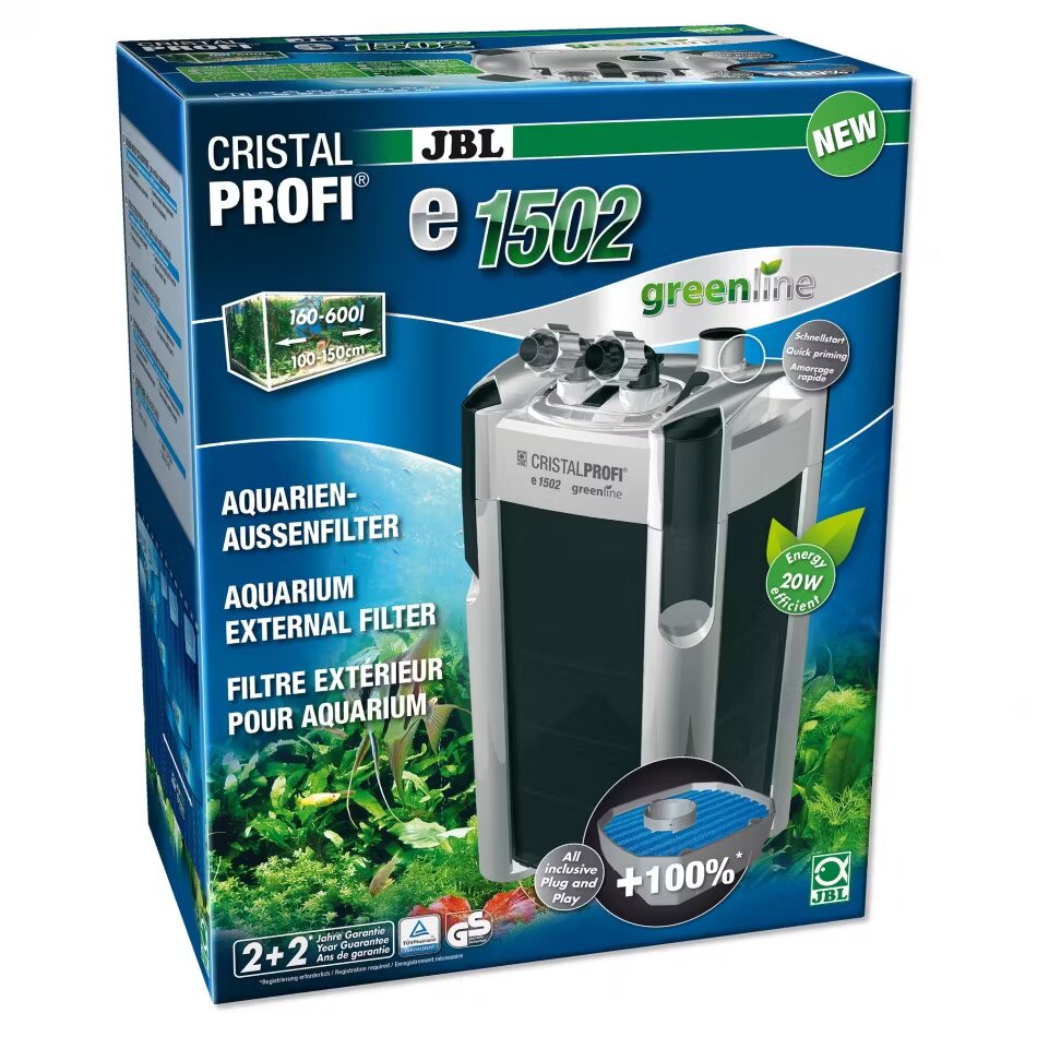 JBL Filtru extern acvariu CRISTAL PROFI e1502 greenline 200-700 l