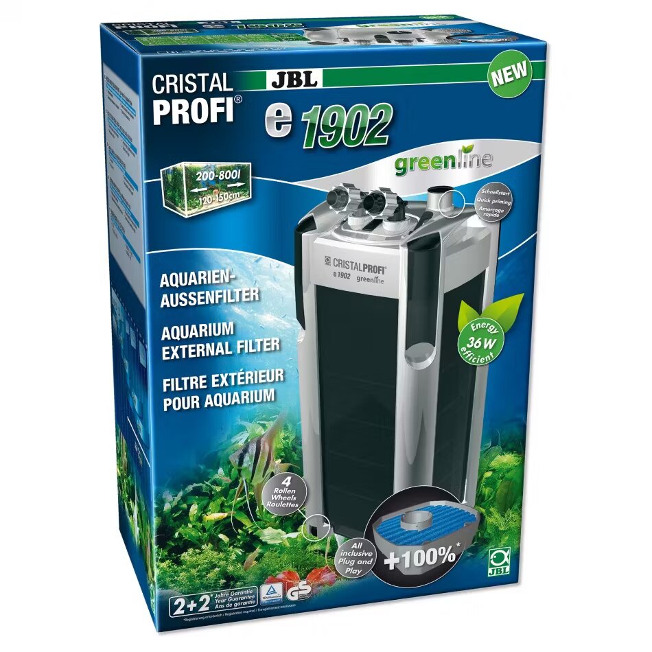 JBL Filtru extern acvariu CRISTAL PROFI e1902 greenline 300-800 l