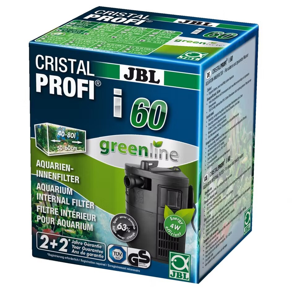 JBL Filtru intern acvariu CRISTAL PROFI i60 greenline 60-80 L