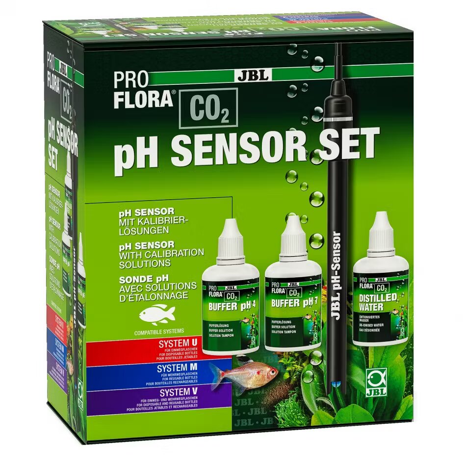 JBL Senzor pH cu solutii calibrare PROFLORA CO2 pH SENSOR SET