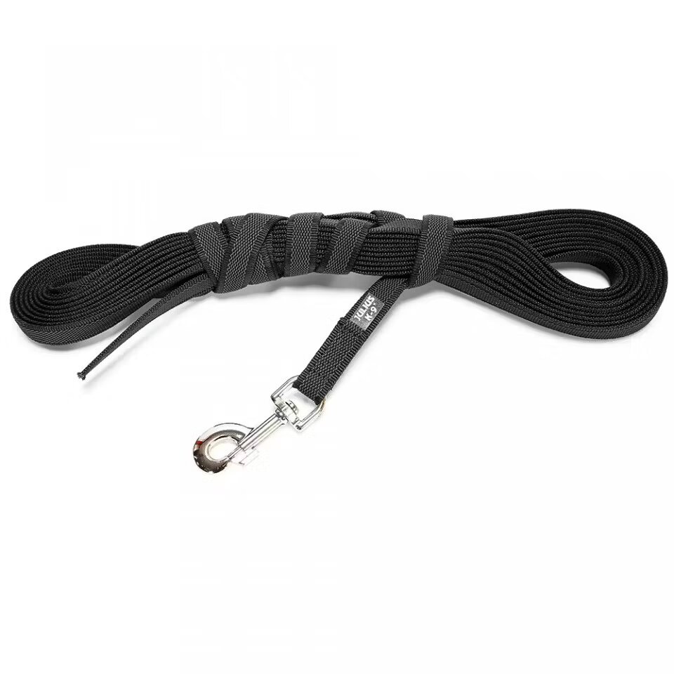 Julius K9 Lesa antiderapanta neagra cu maner Julius-K9 14 mm/ 5 m