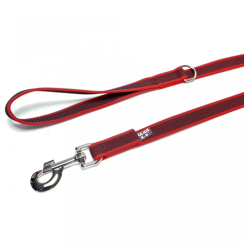 Julius K9 Lesa antiderapanta rosie cu maner Julius-K9 20 mm/ 1 m
