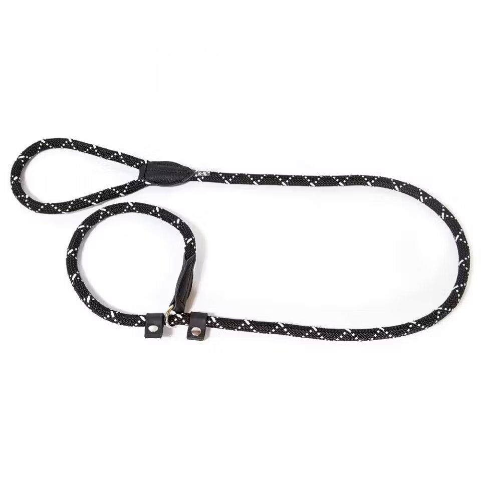 Julius K9 Lesa cordelina cu opritor dresaj K9 2020R-IDC 12 mm x 2 m neagra/ fluorescenta