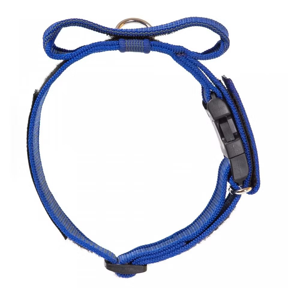 Julius K9 Zgarda K9 nylon cu maner 50 mm albastra