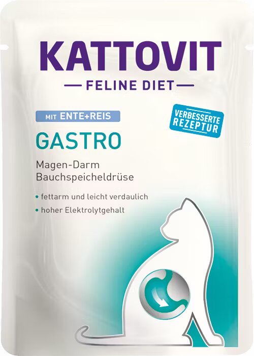 Kattovit Plic Gastro Rata si Orez 85 g