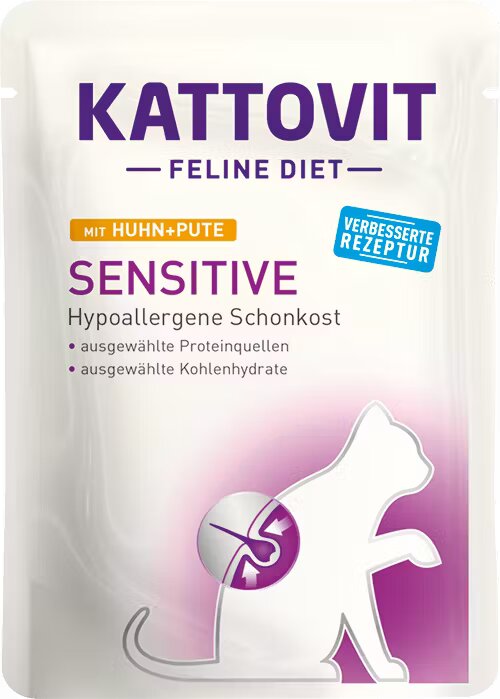 Kattovit Plic Sensitive Pui si Curcan 85 g