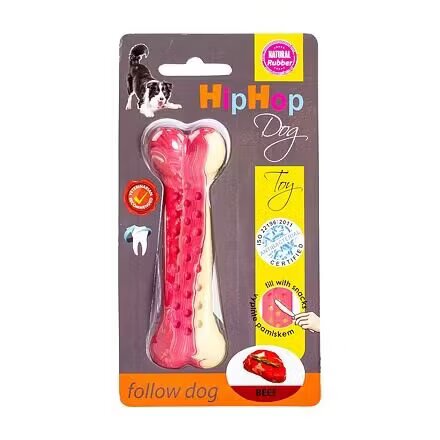 Kid Dog KidDog Jucarie Caini HipHop Os Antibacterian Aroma Friptura Vita Cauciuc 11 cm
