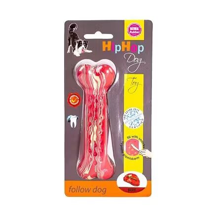 Kid Dog KidDog Jucarie Caini HipHop Os Antibacterian Aroma Friptura Vita Cauciuc 13.5 cm