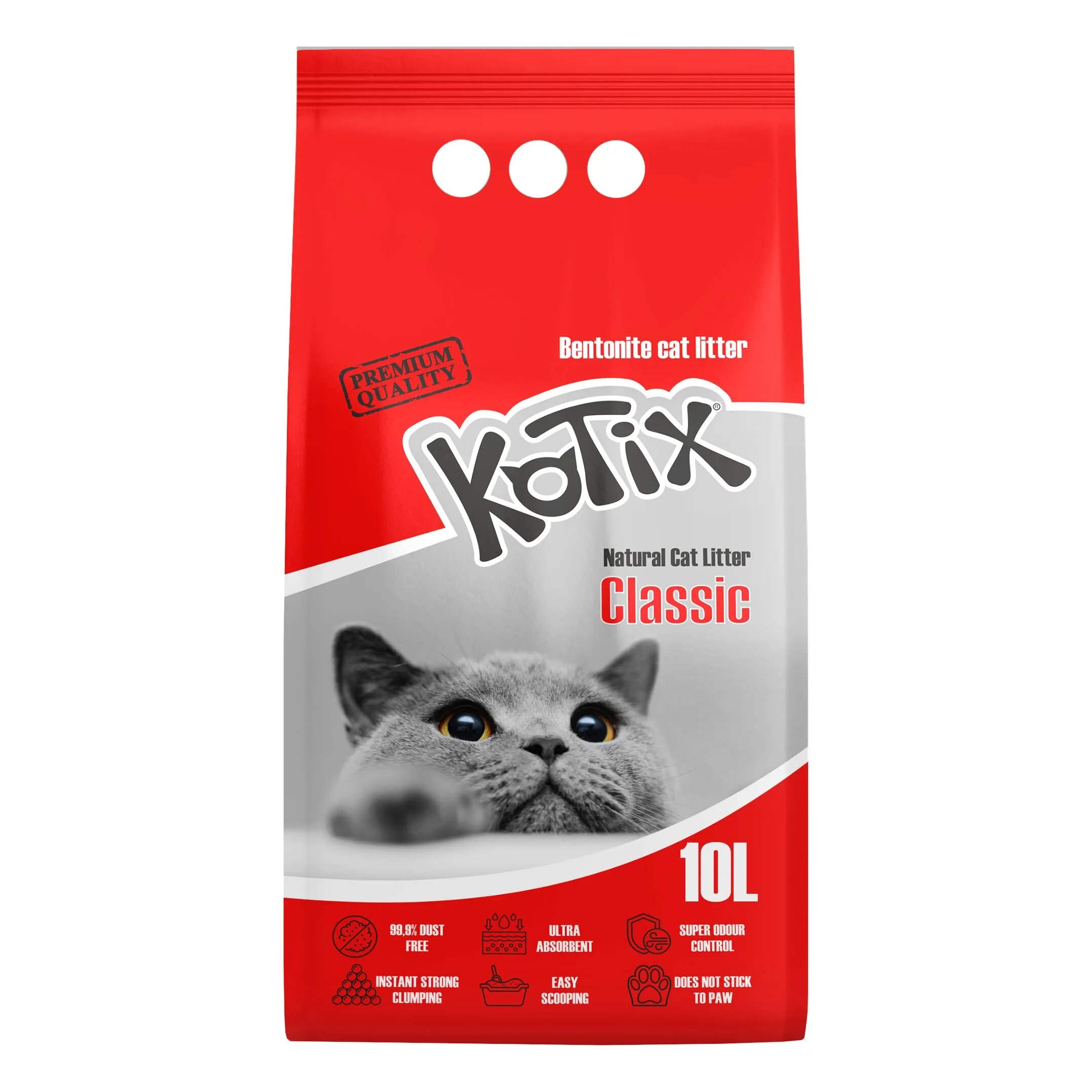 Kotix Asternut igienic pentru pisici 10 L fara miros
