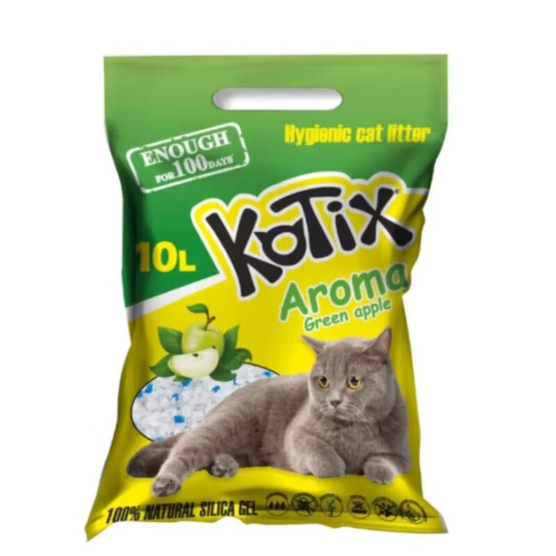 Kotix Asternut igienic pentru pisici silicat Mar Verde 10 L/ 4 kg