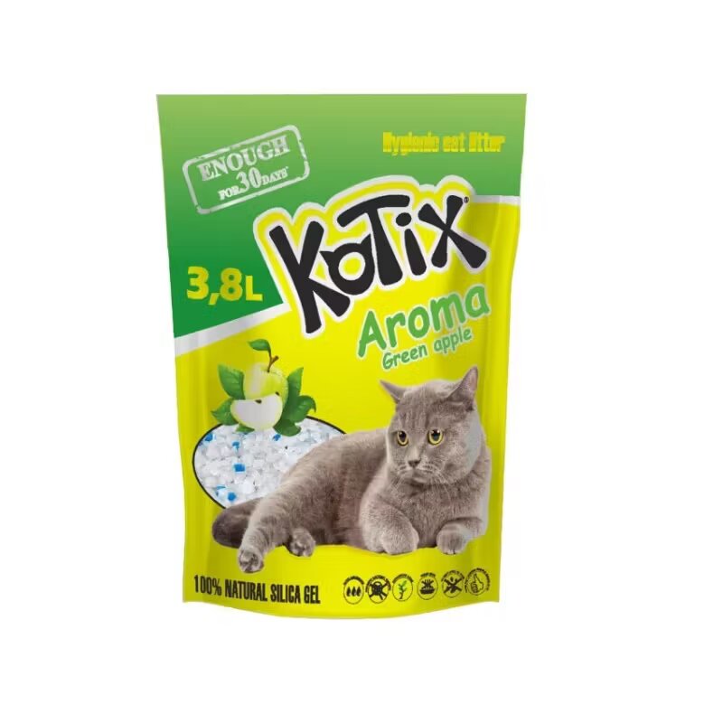 Kotix Asternut igienic pentru pisici silicat Mar Verde 3.8 L/ 1.52 kg