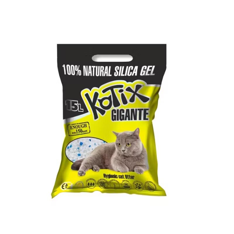Kotix Asternut igienic pentru pisici silicat Normal 15 L/ 6 kg