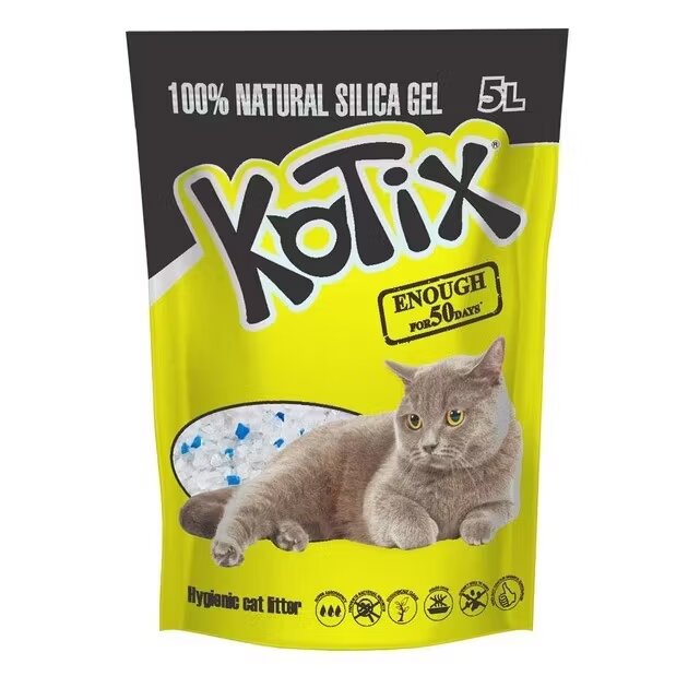 Kotix Asternut igienic pentru pisici silicat Normal 5 L/ 2 kg