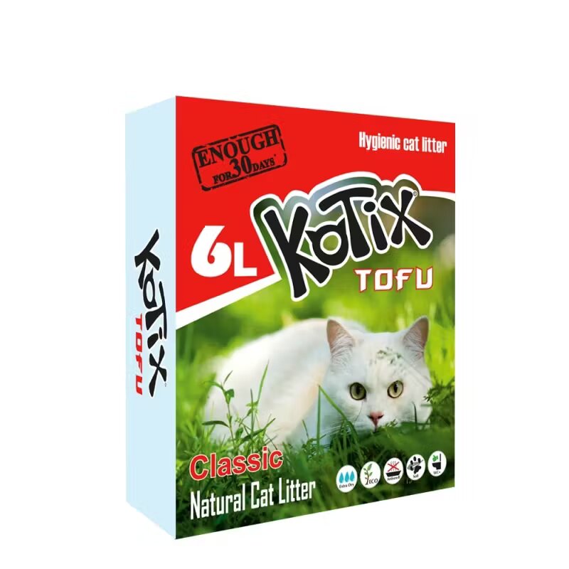 Kotix Asternut igienic pentru pisici TOFU Classic 6 L/ 2.5 kg