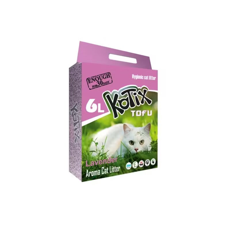 Kotix Asternut igienic pentru pisici TOFU Lavanda 6 L/ 2.5 kg