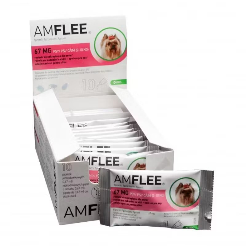 KRKA Amflee Dog 3 Pipete x 67 mg - S (2-10 kg)