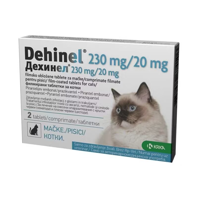 KRKA Dehinel Cat 230 mg / 20 mg 2 comprimate