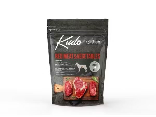 Kudo Adult Mini Hrana Uscata Presata la Rece Carne Rosie si Legume 3 kg