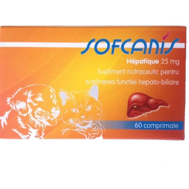 Laboratories Moureau Sofcanis Caine & Pisica Hepatique 25 mg/ 60 comprimate