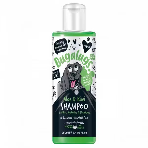 Lakeland Cosmetics Sampon Caini Bugalugs Aloe & Kiwi 250 ml