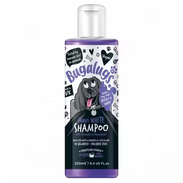Lakeland Cosmetics Sampon Caini Bugalugs Maxi White 250 ml