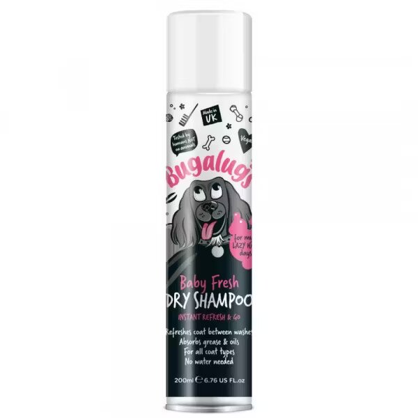 Lakeland Cosmetics Sampon uscat pentru catelusi Bugalugs Baby Fresh 200 ml