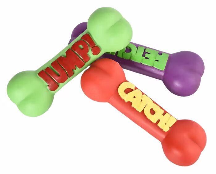 Leopet Jucarie Os din Vinil Colorat 23 cm
