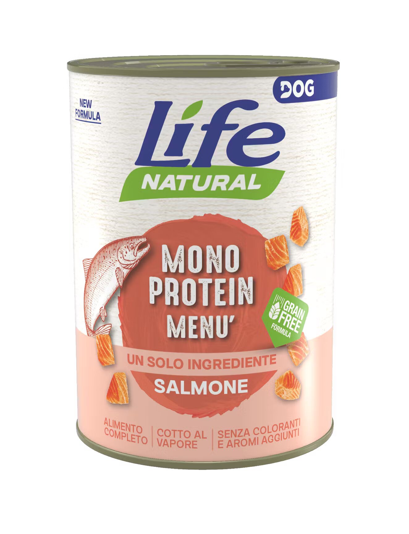 Life Natural Hrana Umeda Caini Life Dog Nutrition Monoprotein Somon 400 g