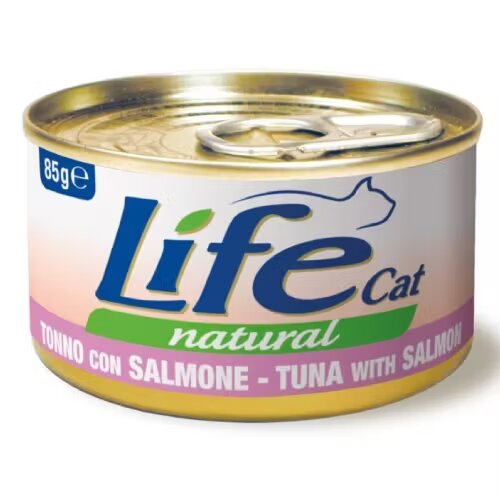 Life Natural Hrana Umeda Pisici Life Cat Ton & Somon 85 g