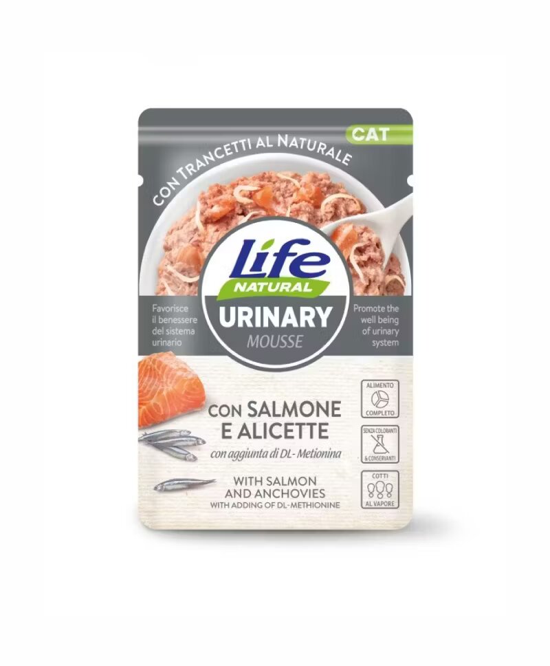 Life Natural Hrana Umeda Pisici Urinary Mousse Somon Ansoa si Afine 70 g