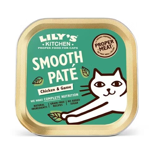 Lilys Kitchen Lily's Kitchen Cat Smooth Chicken & Game Pate 85 g