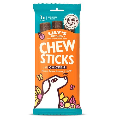 Lilys Kitchen Lily's Kitchen Chew Sticks With Chicken For Dogs 3x120 g