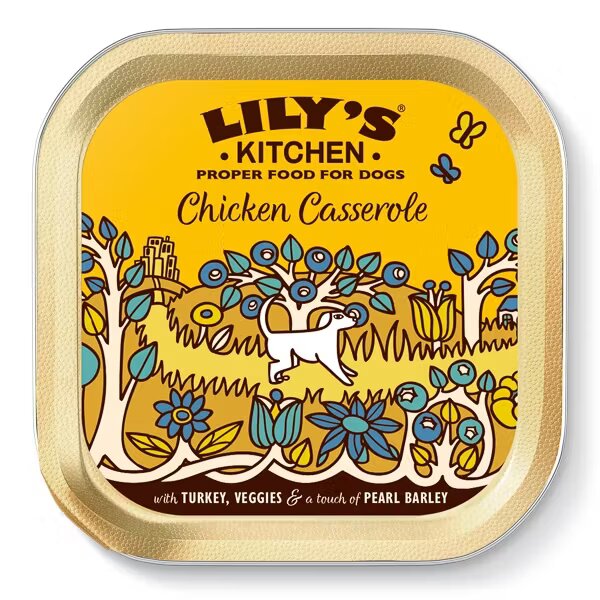 Lilys Kitchen Lily's Kitchen Chicken and Turkey Casserole Tray 150 g