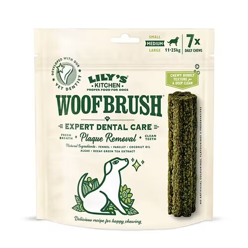 Lilys Kitchen Lily's Kitchen Dog Woofbrush Dental Care Medium 7 pack 196 g