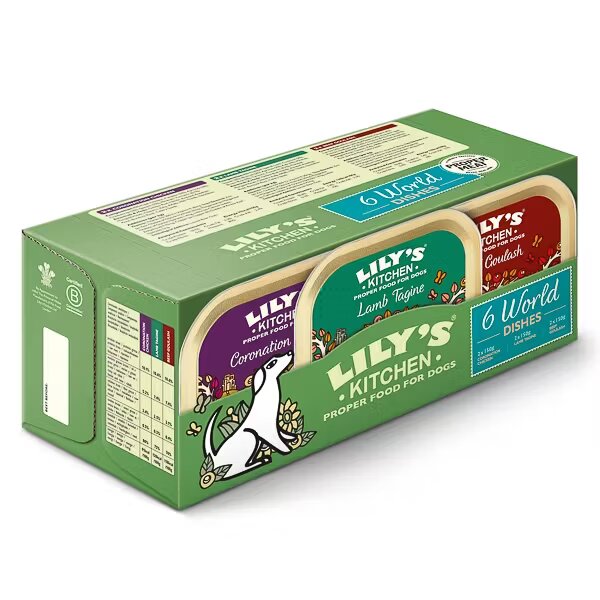 Lilys Kitchen Lily's Kitchen Dog World Dishes Trays Multipack 6x150 g