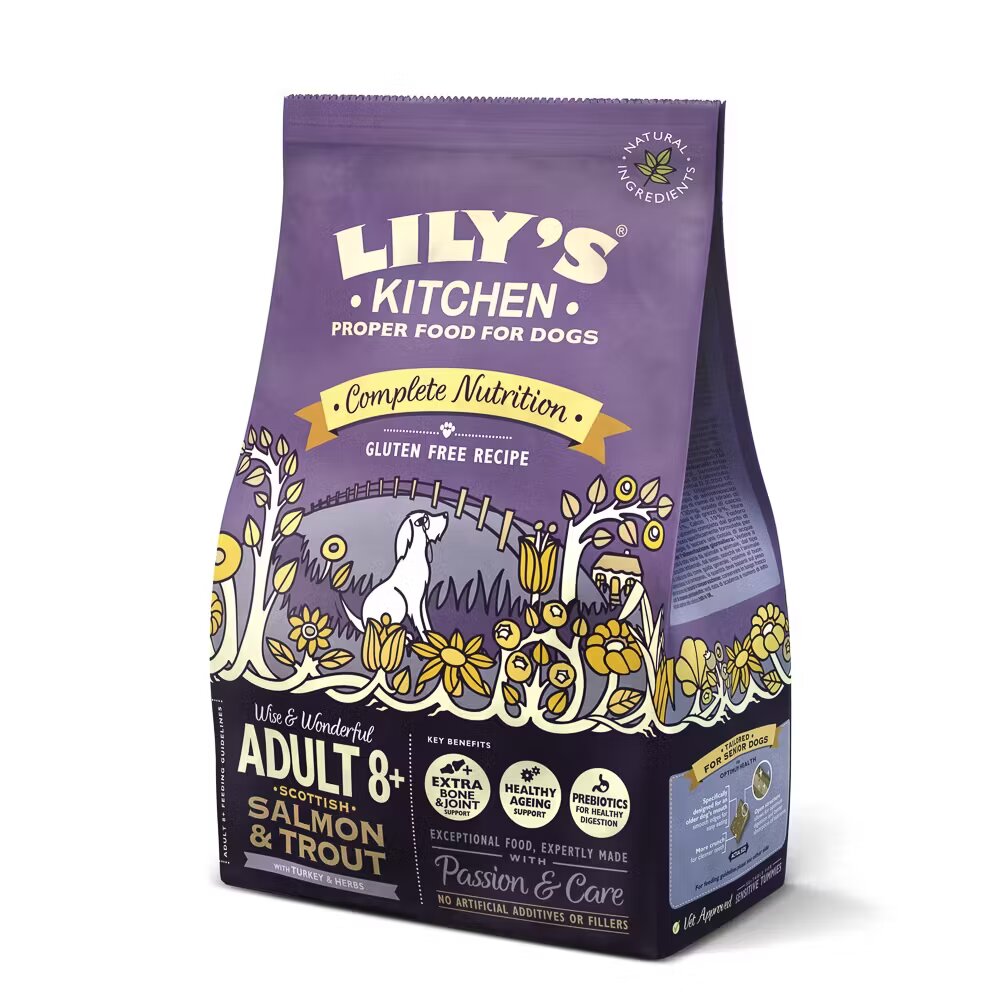 Lilys Kitchen Lily's Kitchen For Dogs Complete Nutrition Adult 8+ Salmon & Trout 1 kg