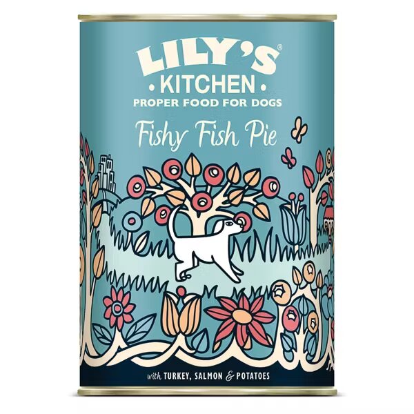 Lilys Kitchen Lily's Kitchen For Dogs Fishy Fish Pie With Turkey Salmon & Potatoes 400 g