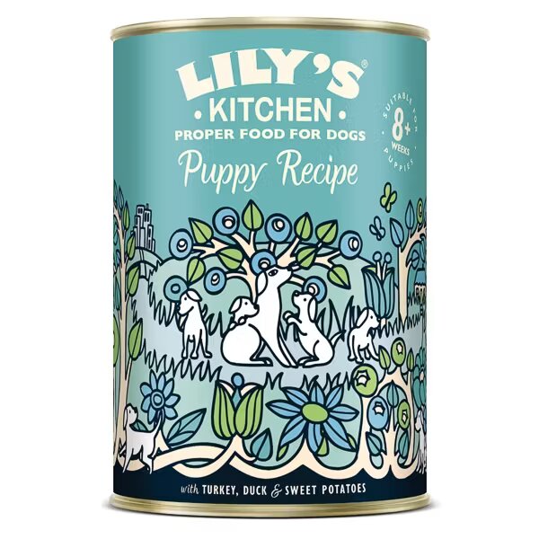Lilys Kitchen Lily's Kitchen For Dogs Puppy Recipe With Turkey Duck & Kale 400 g